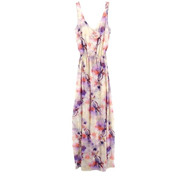 NWT Show Me Your MuMu Kendall Floral Maxi Dress Bridesmaid Size LARGE - Picture 2 of 9